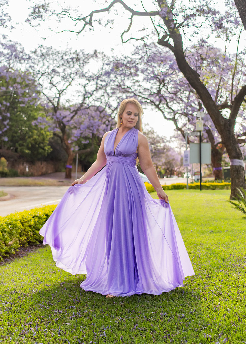 Sleeveless Elegant Maxi Tulle Dress