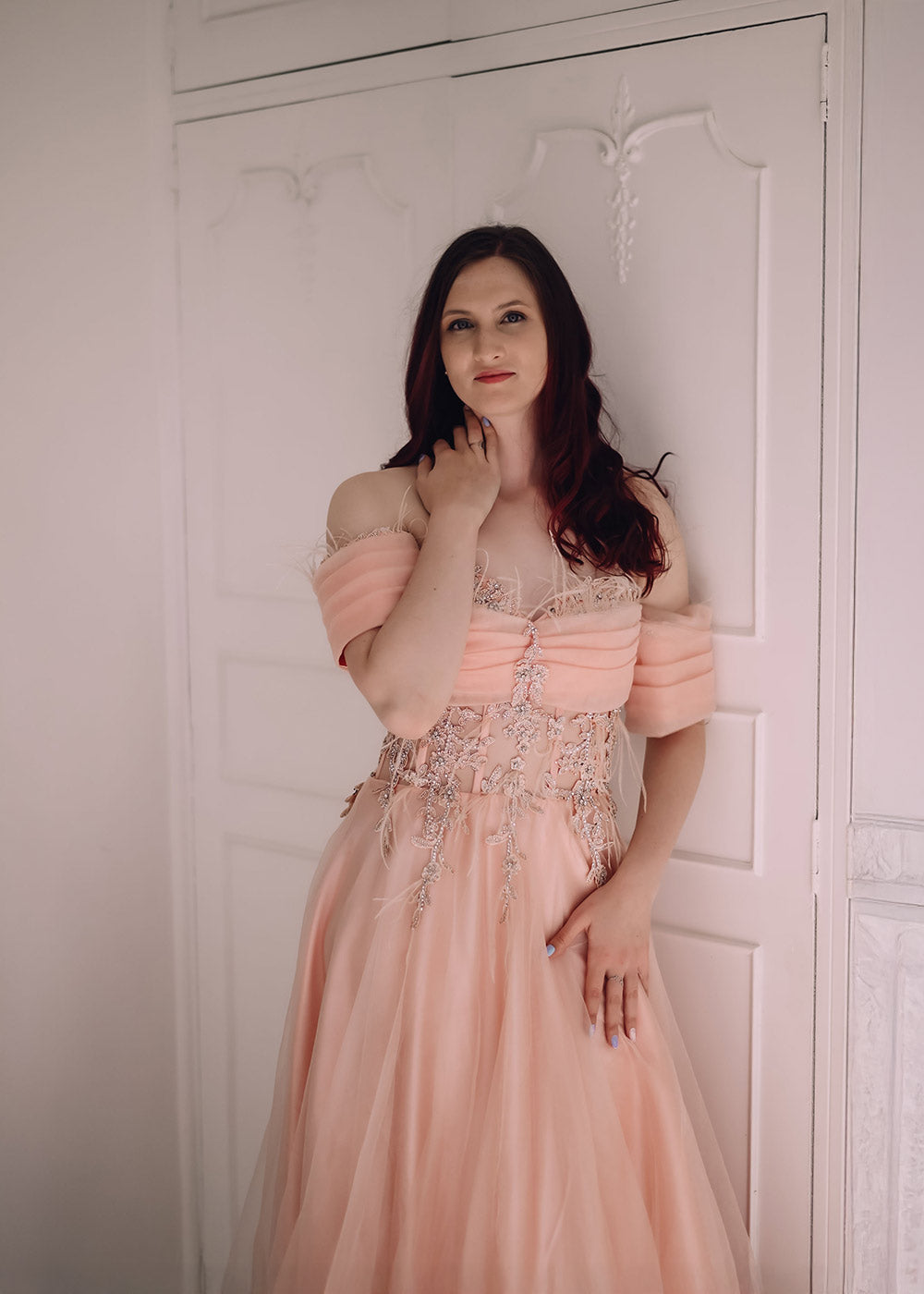 Romantic Off shoulder Ballgown