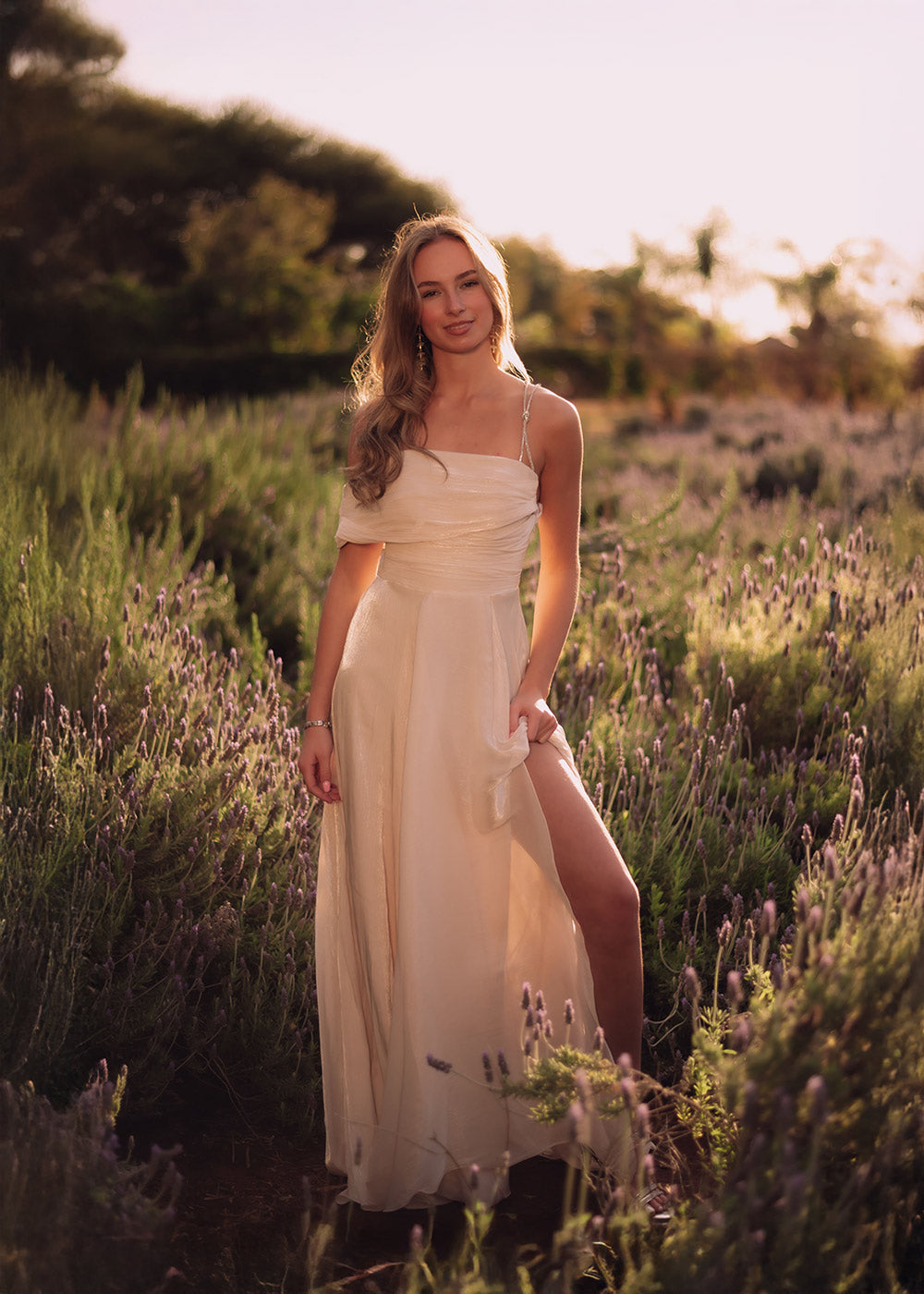Sunlit Whisper Evening Dress