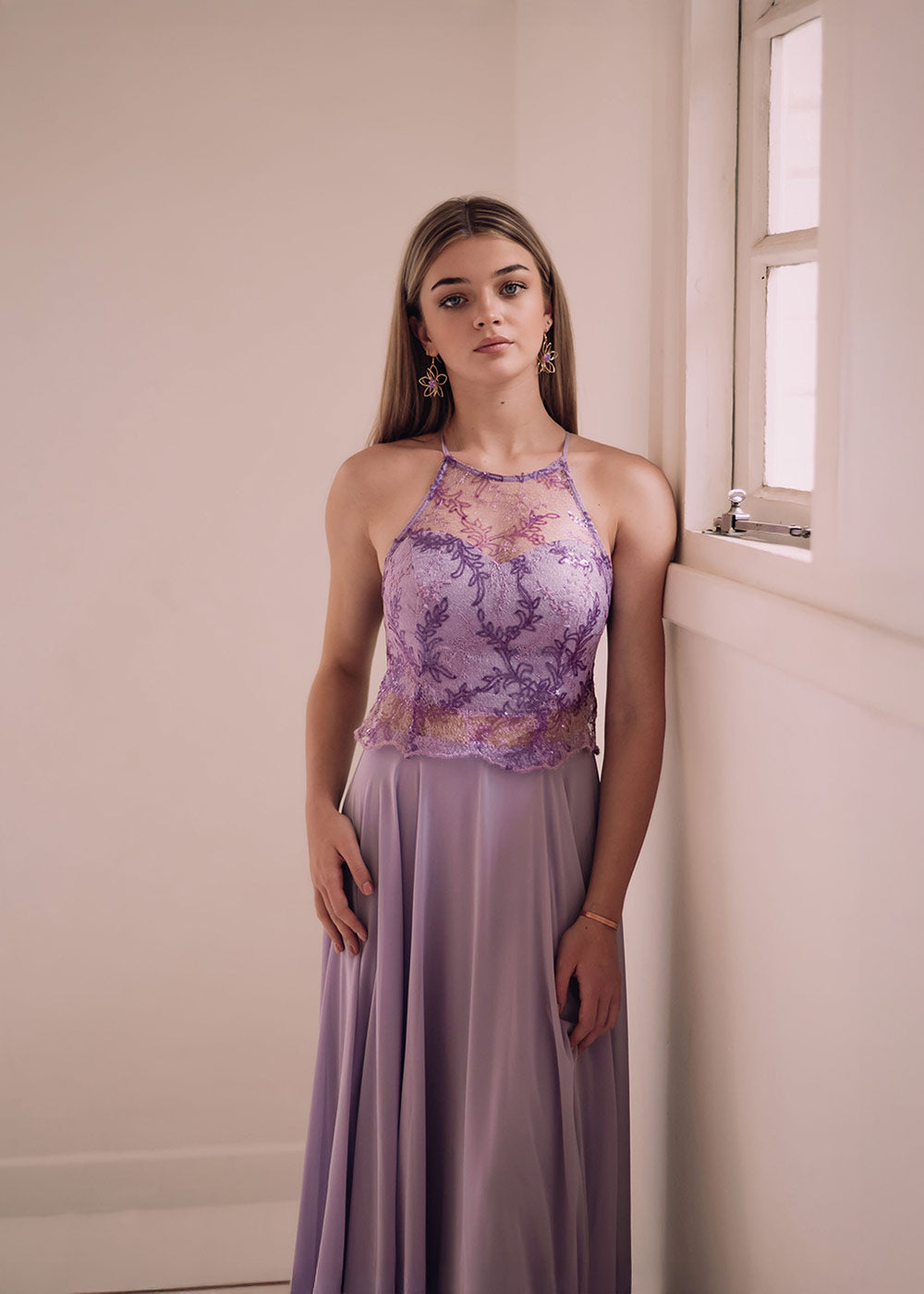 Classic Lace Bodest Flowy Evening Dress