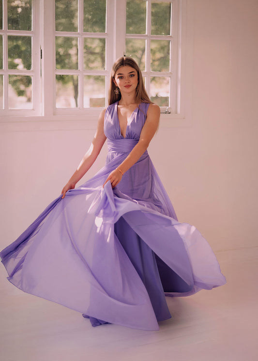 Sleeveless Elegant Maxi Tulle Dress