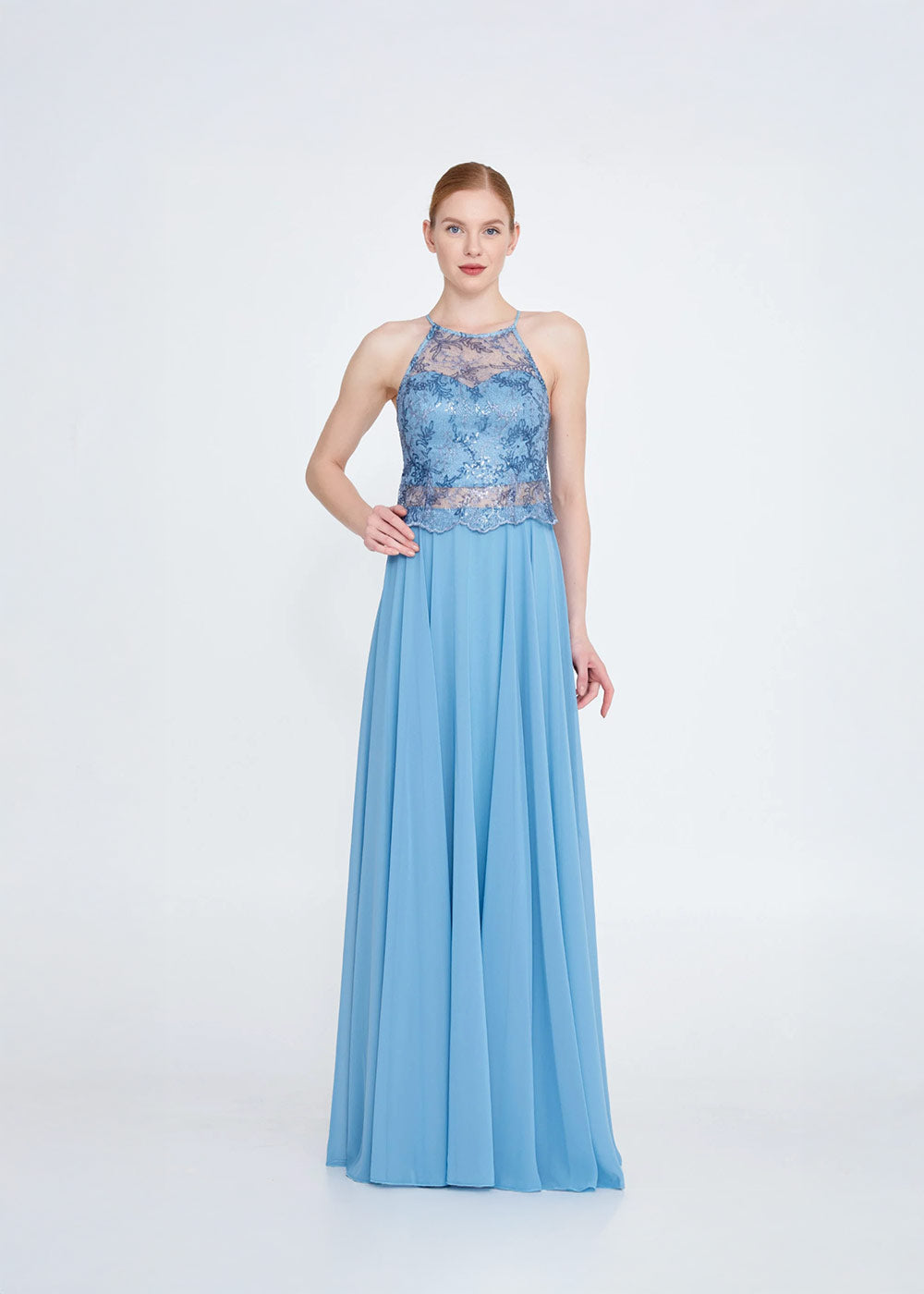 Classic Lace Bodest Flowy Evening Dress