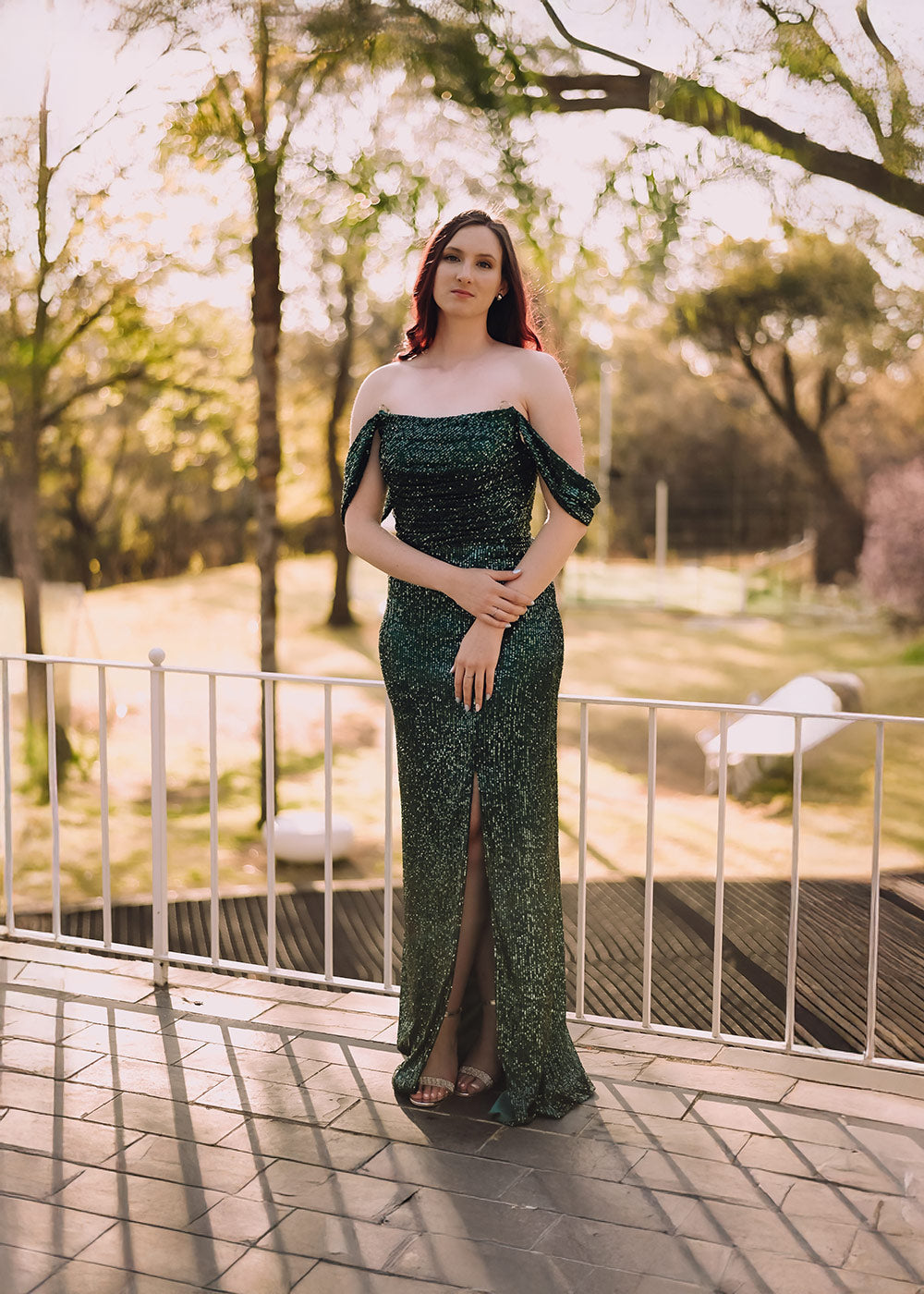 Sea Green Sequin Gown