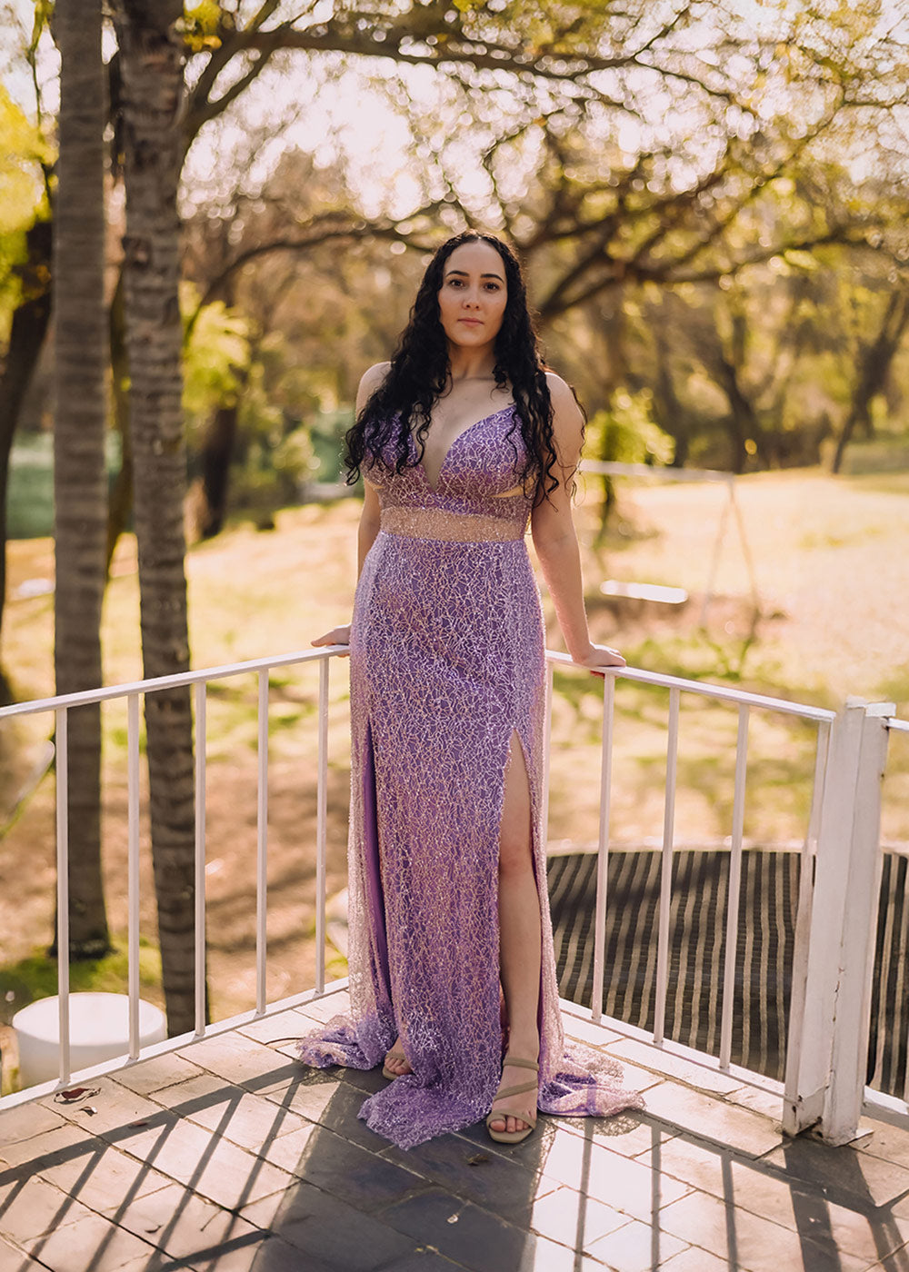 Lilac Dream Lace Gown