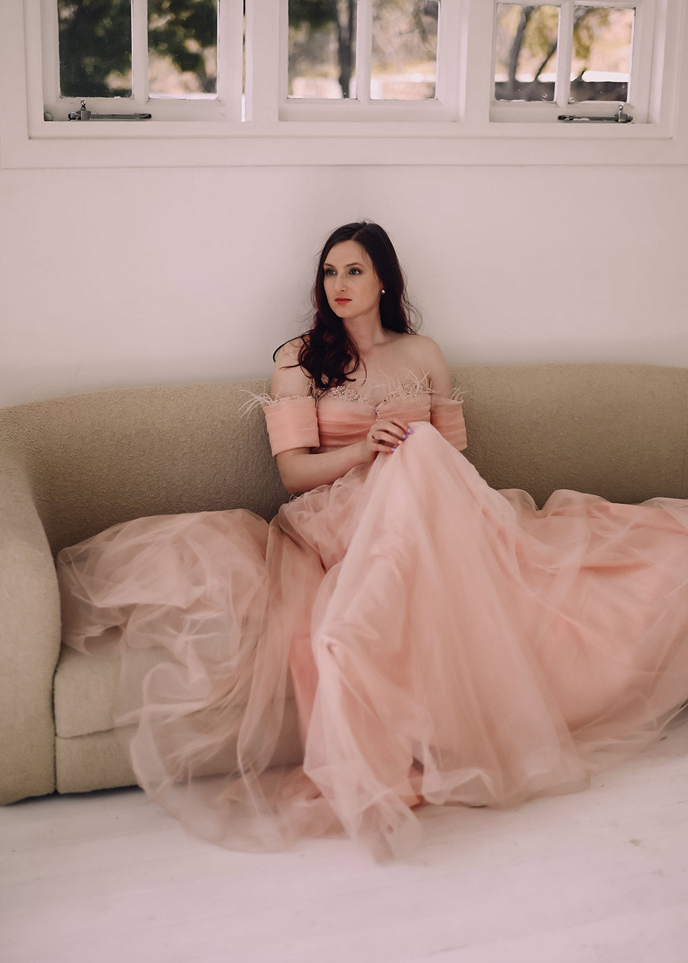 Romantic Off shoulder Ballgown