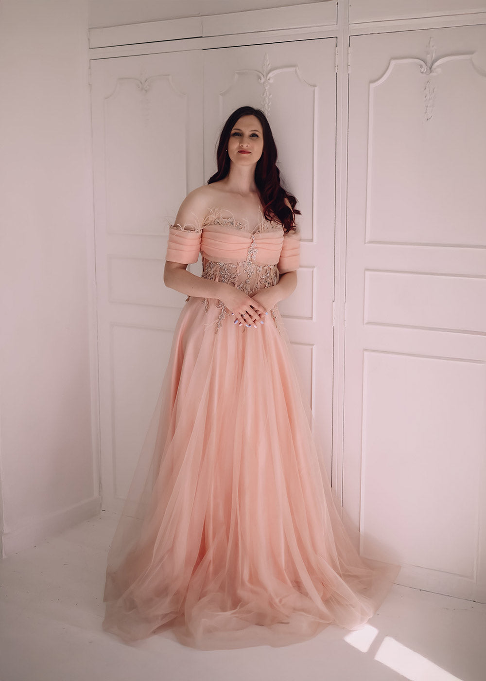 Romantic Off shoulder Ballgown