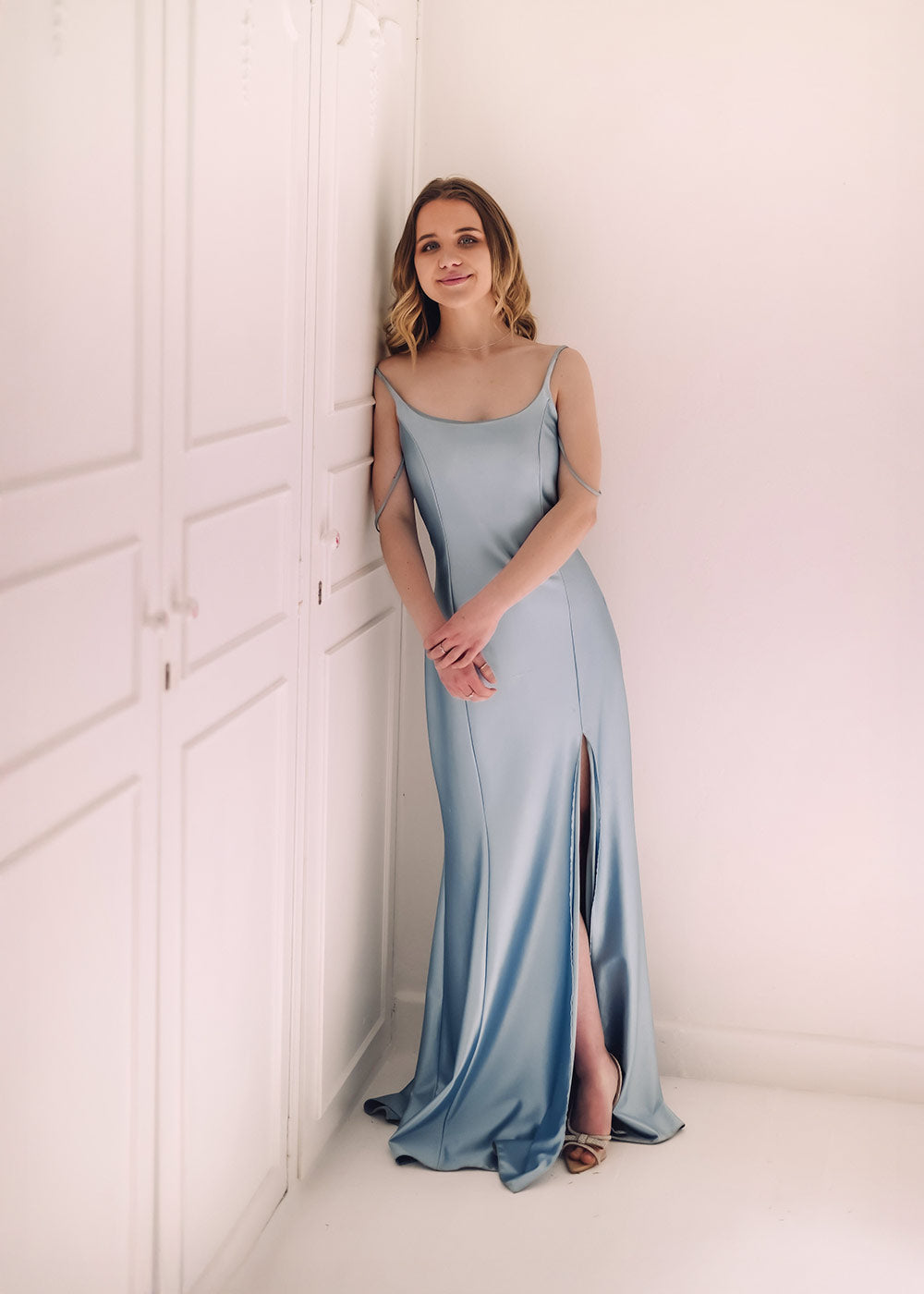 Open back Satin Everlong dress