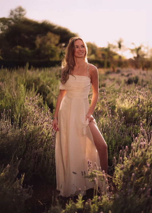 Sunlit Whisper Evening Dress