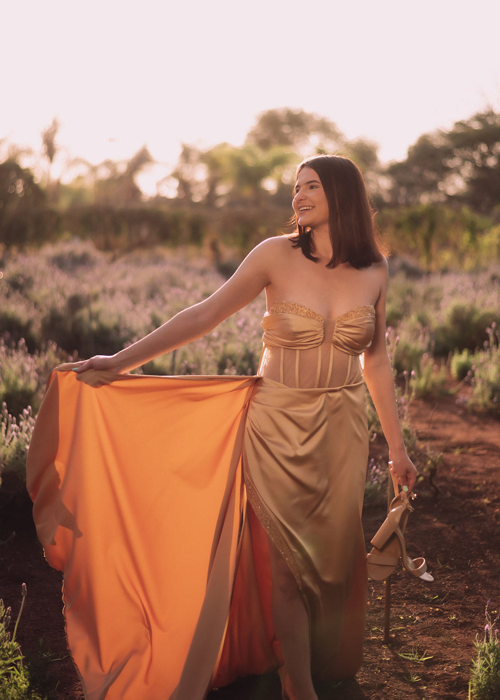 Sunset Aura Corset Dress