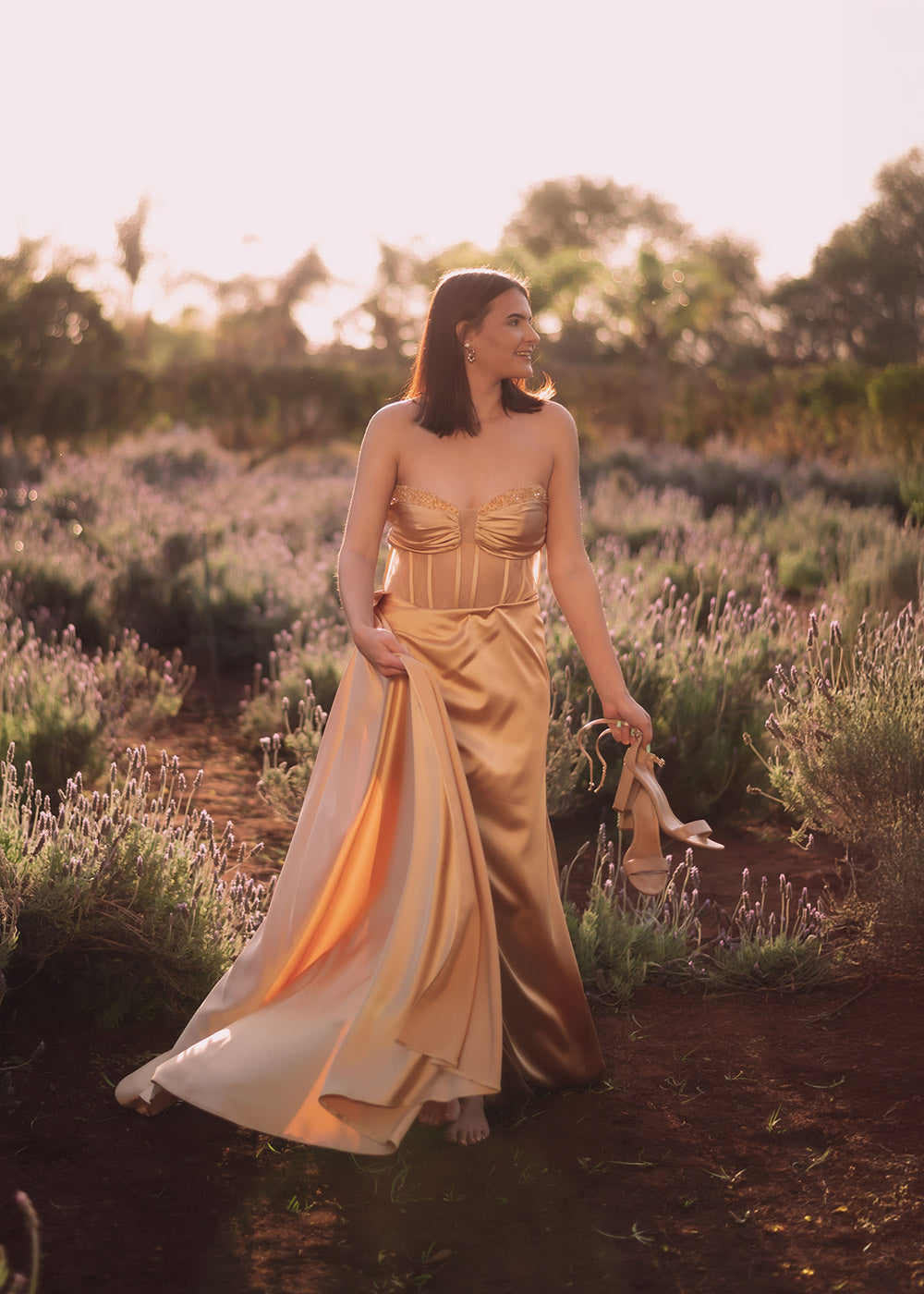 Sunset Aura Corset Dress