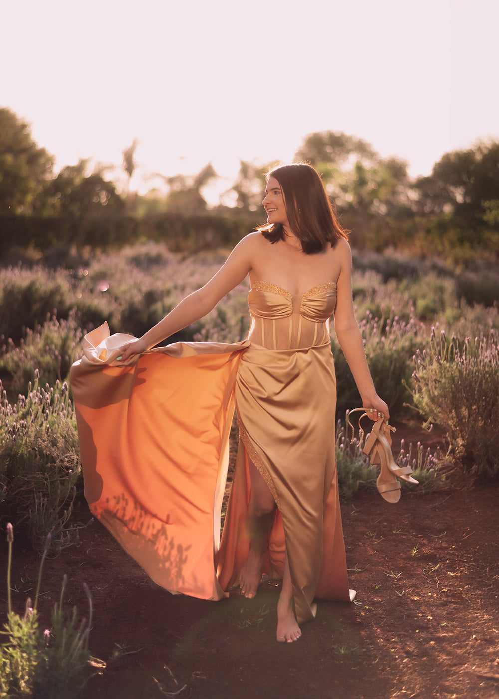 Sunset Aura Corset Dress