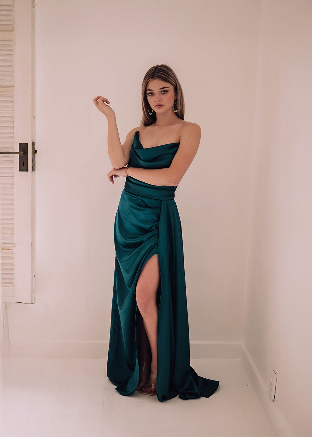 de Senneville Romantic Cowl neck dress