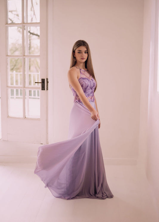 Classic Lace Bodest Flowy Evening Dress