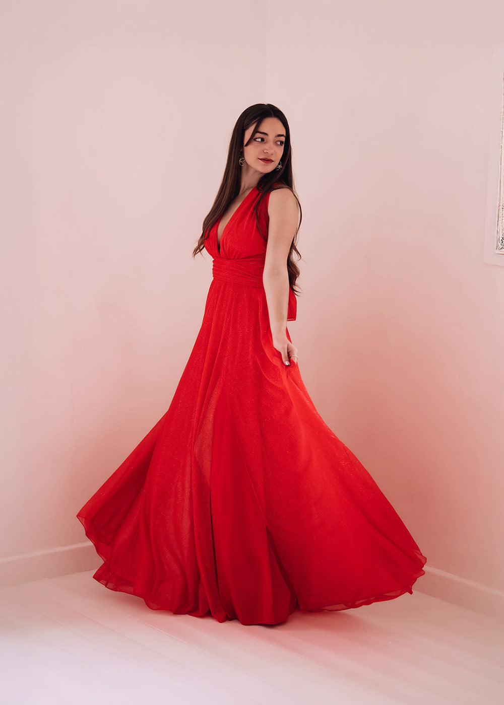 Sleeveless Elegant Maxi Tulle Dress