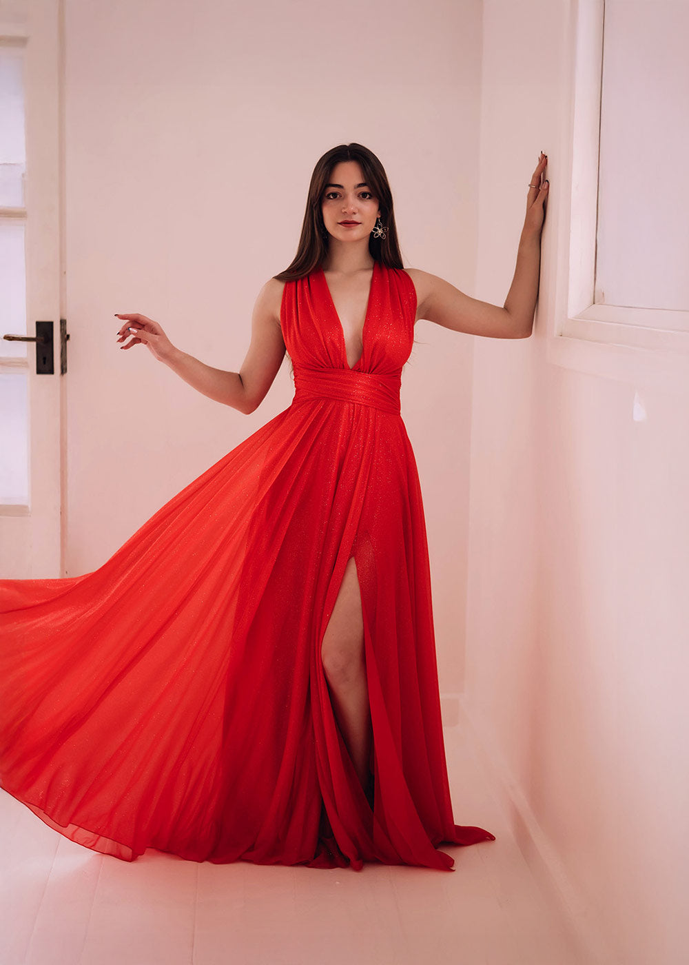 Sleeveless Elegant Maxi Tulle Dress